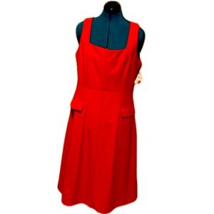 Red Neiman Marcus Tank Dress Womens Size 12